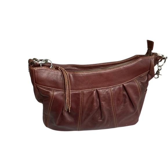 Coronado Brown Leather American Hobo Concealed Carry CCW Purse Shoulder Bag - Picture 2 of 14